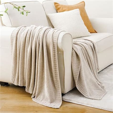 Amazon Battilo Home Chenille Knit Throw Blanket For Couch Cozy