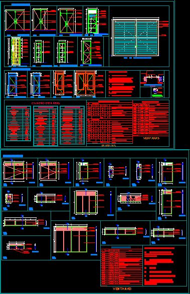 Detalles Puertas Y Ventanas En Dwg Kb Librer A Cad