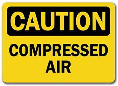 Traffic Warehouse Signs Caution Sign Compressed Air Safety