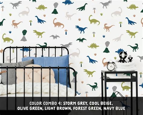 Dinosaur Wall Decals Dinosaur Wall Decor Dinosaur Art Wall - Etsy