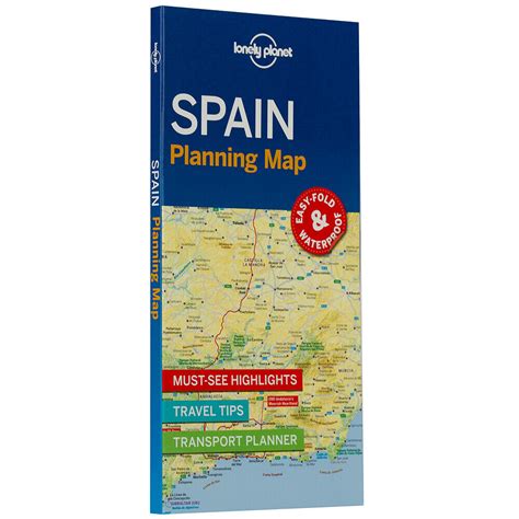 New Lonely Planet Spain Planning Map Ebay