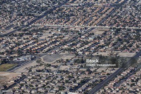 Suburban Las Vegas Sprawl Stock Photo Download Image Now Aerial