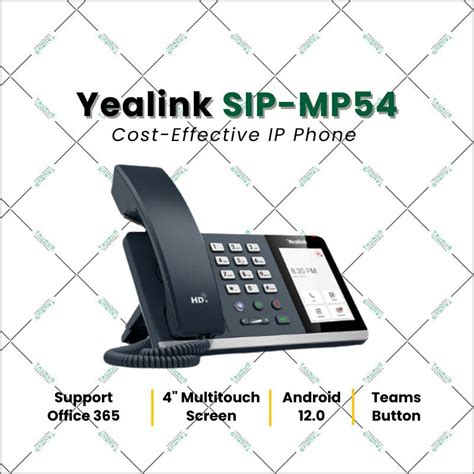 Yealink Mp54 Teams Edition Cost Effective Ip Phone