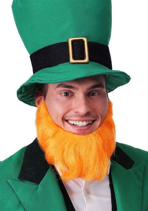 Orange Leprechaun Adult Costume Beard | Leprechaun Accessories