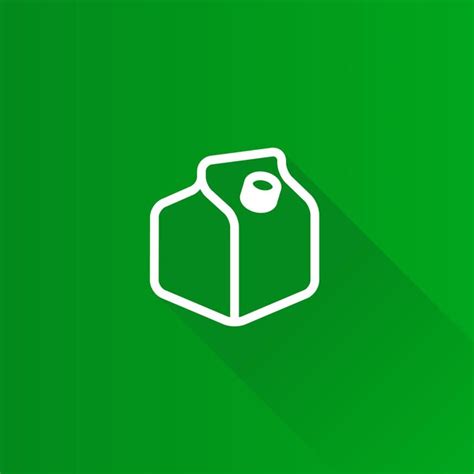 Premium Vector Milk Bottle Flat Color Icon Long Shadow Vector