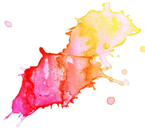 √ Watercolor Paint Splatter Png