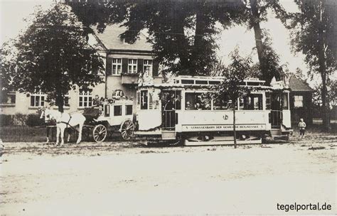 Geschichtsforum Tegel 078 Straßenbahnlinie wurde am 28 Mai 1913