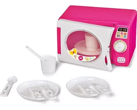 Forno Microondas Som Infantil Cozinha Cor Rosa Mercadolivre