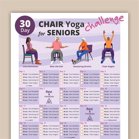 Free Chair Yoga For Seniors Printable | All FREE Printables