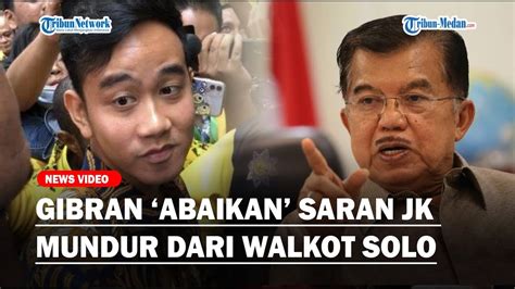 Gibran Ogah Dengar Saran Jusuf Kalla Soal Mundur Dari Wali Kota Solo