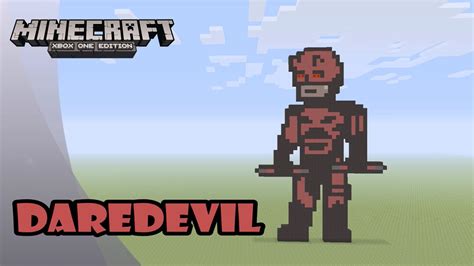 Minecraft Pixel Art Tutorial And Showcase Daredevil Youtube