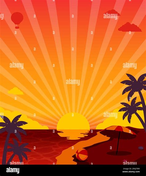 End Of Summer Vector Banner Illustration Stock Vector Image And Art Alamy