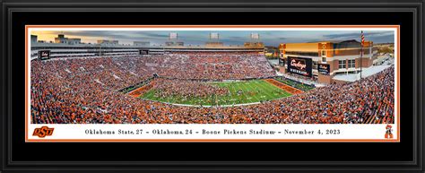 Oklahoma State Cowboys "Storming the Field" at Boone Pickens Stadium ...