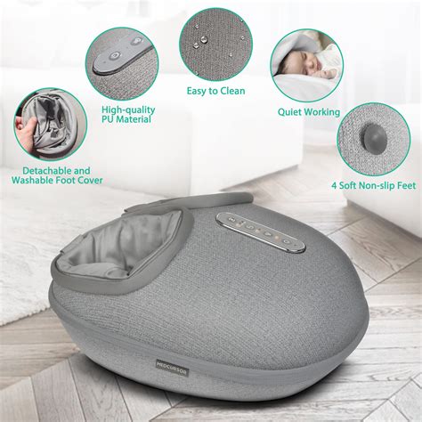 Medcursor Foot Massager Machine with Heat, Deep Kneading Massager