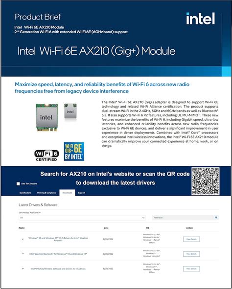 Ziyituod Carte Wifi E Pcie Ax Mbps Intel Wifi E Ax Bluetooth