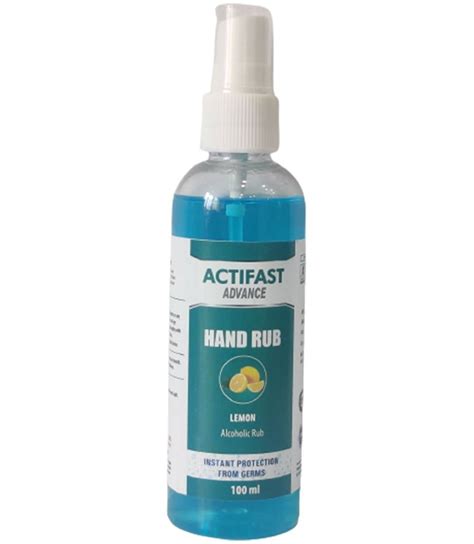 Actifast Advance Hand Rub Sanitizer Packaging Type Spray Bottle