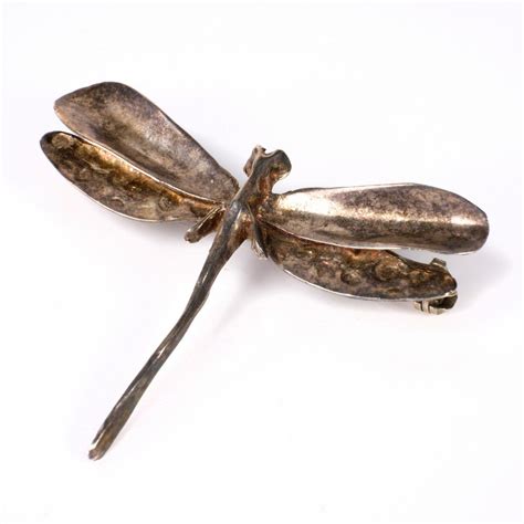 Handmade Sterling Silver Dragonfly Brooch G Brooches Jewellery