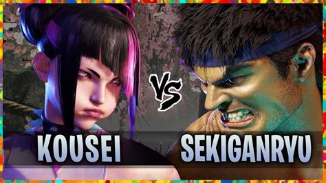 Sf Juri Kousei Vs Ryu Sekiganryu Street Fighter Youtube