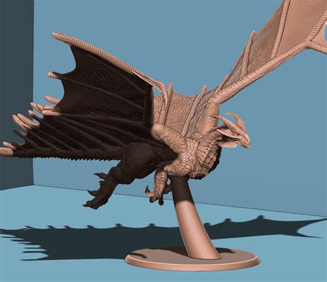 Ancient Copper Dragon 3d Model By Little Shop Of Sigil On Thangs