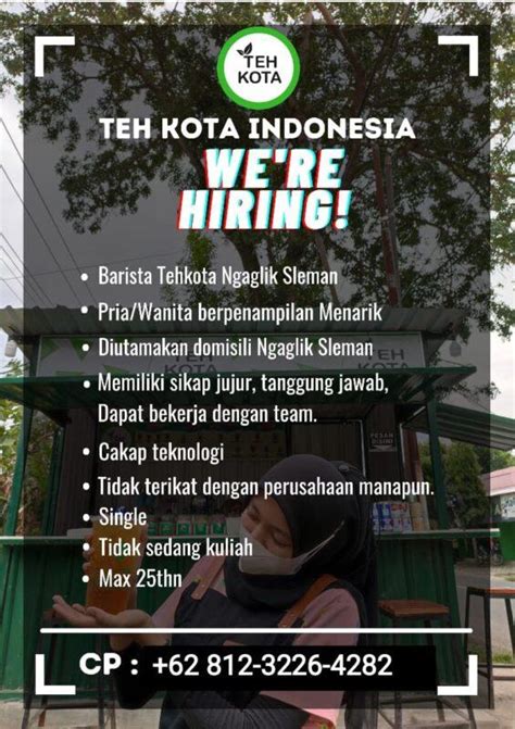 Lowongan Kerja Barista Di Teh Kota Indonesia Lokerjogja Id