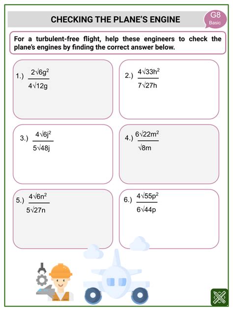 Dividing Radicals Worksheet For 9th 12th Grade Lesson Planet