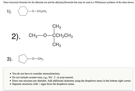 Solved Draw structural formulas for the alkoxide ion and the | Chegg.com