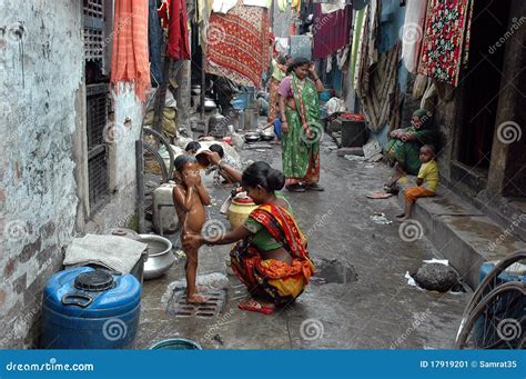 Slum Dwellers Of Kolkata India Editorial Photo Image