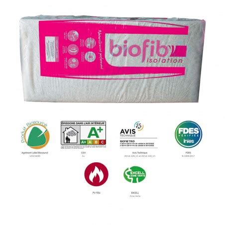 Biofib Trio Panneau Isolant Fibre De Chanvre Coton Et Lin