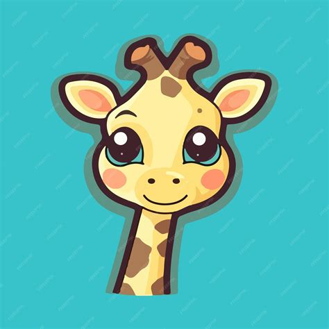 Premium Vector Cute Giraffe Illustration