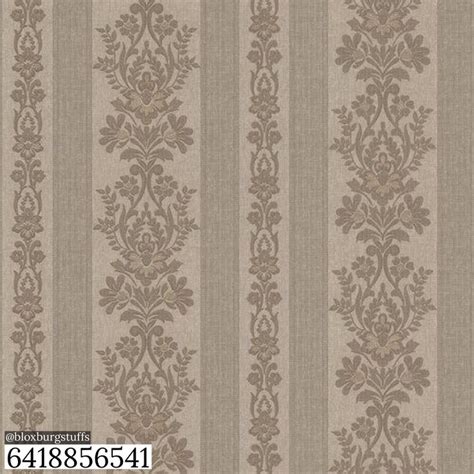 Vintage Wallpaper Damask Stripe Wallpaper Bloxburg Decals Codes