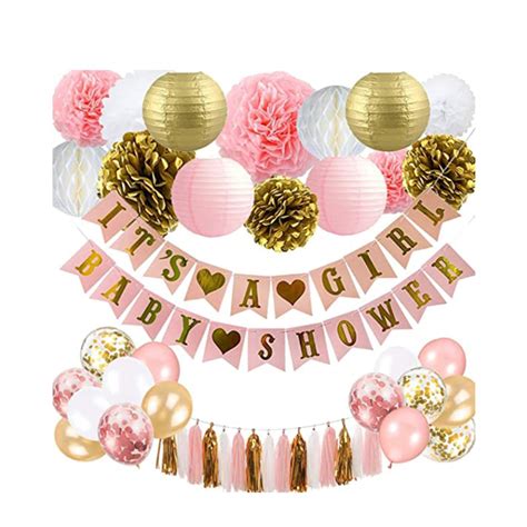 75 Tlg Baby Party Luftballon Deko Set It S A Girl