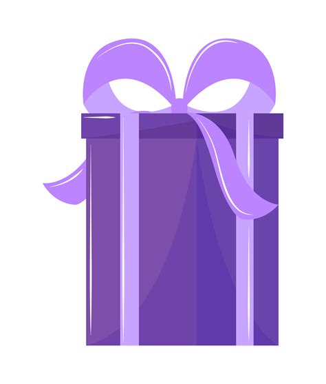 purple gift box 6100435 Vector Art at Vecteezy