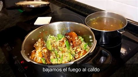 Receta De Cocina De Arroz Con Pollo En Olla Express Subtitulado Youtube