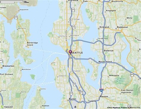 Map of Seattle WA | Seattle Washington Hotels, Restaurants, Airports ...