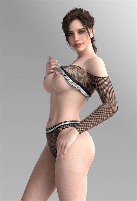 Rule 34 1girls 3d Brown Hair Busty Capcom Claire Redfield Claire