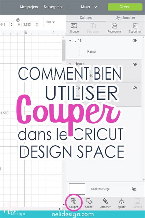 Utiliser La Fonction Couper Dans Cricut Design Space Projets Cricut