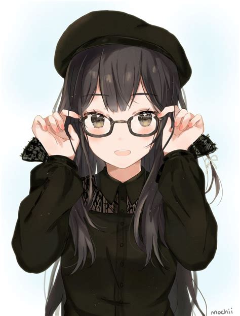 Anime Boy With Black Hair Glasses