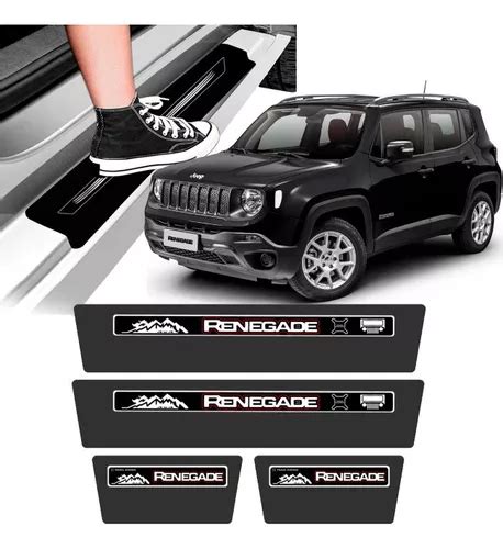 Soleira Protetor De Portas Jeep Renegade 2015 A 2019 Preto Frete grátis