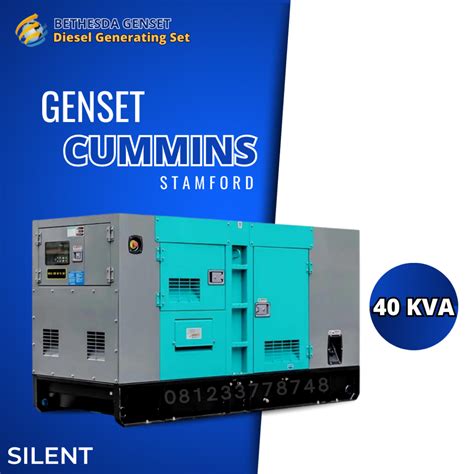 Jual Mesin Genset Cummins 40 Kva Genset Silent 40 Kva 32 Kw Shopee