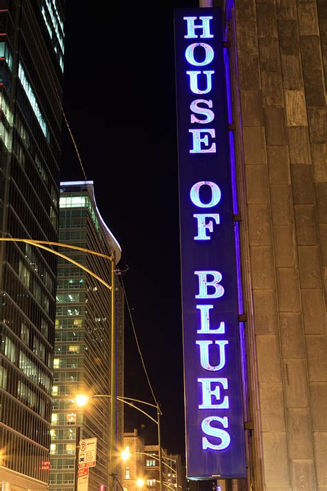 House Of Blues Sign In Chicago Photograph By Paul Velgos Fine Art America