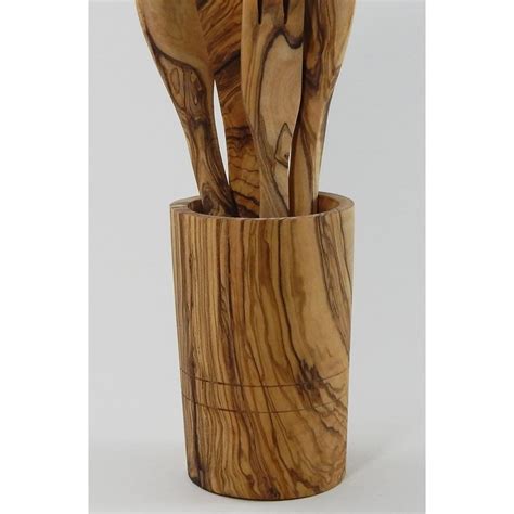 Le Souk Ceramique Olive Wood Utensil Holder And Reviews Olive Wood