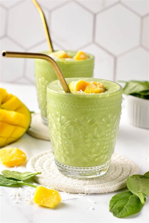 Mango Spinach Smoothie The Conscious Plant Kitchen