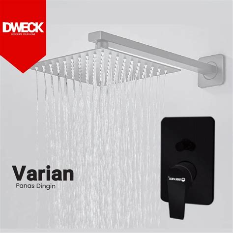 Jual Stop Kran Tanam Panas Dingin Wall Shower Shower Tanam Rain