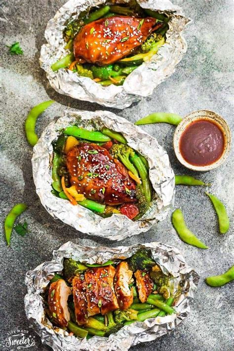 Teriyaki Chicken Foil Packets With Vegetables Life Made Sweeter