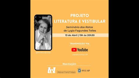 Literatura E Vestibular Semin Rio Dos Ratos Lygia Fagundes Telles