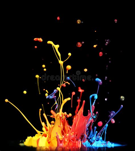 Colorful Cmyk Cyan Magenta Yellow Key Holi Paint Color Powder Explosion