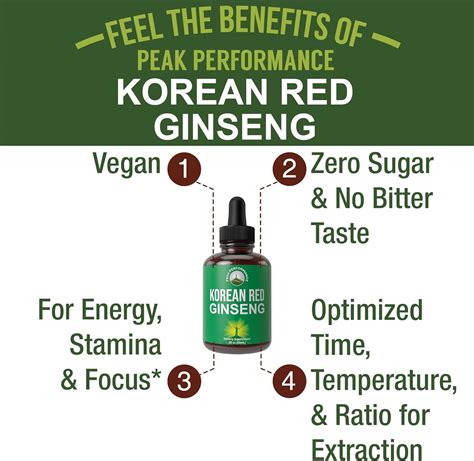 Gotas Líquidas De Ginseng Rojo Coreano Con Sabor Agradable Extracto De Raíz Coreana Panax Para