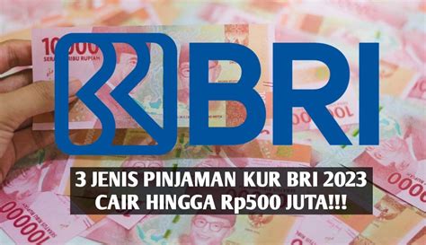 3 Jenis Pinjaman KUR BRI 2023 Cair Hingga Rp500 Juta