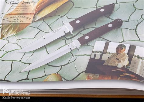Bob Loveless Custom Knife Amber Stag Double Nude Logo Chute Knife