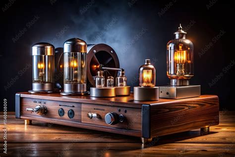 Vintage Stereo Amplifier, Retro Audio Equipment, Classic Hi-Fi System